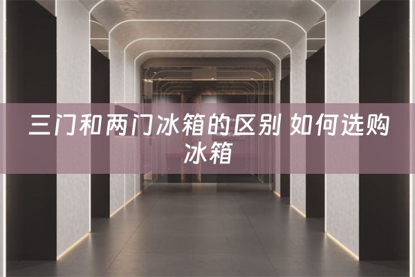 三门和两门冰箱的区别 如何选购冰箱