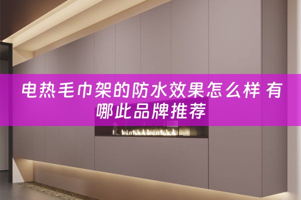 电热毛巾架的防水效果怎么样 有哪此品牌推荐