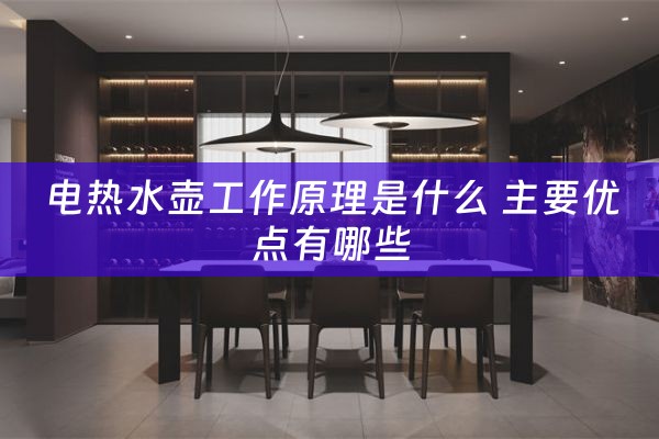 电热水壶工作原理是什么 主要优点有哪些