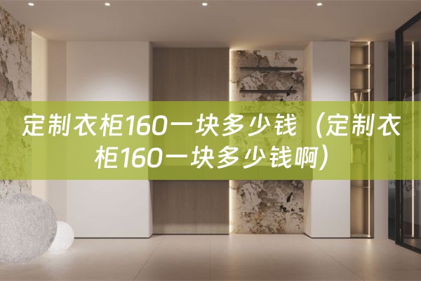 定制衣柜160一块多少钱（定制衣柜160一块多少钱啊）