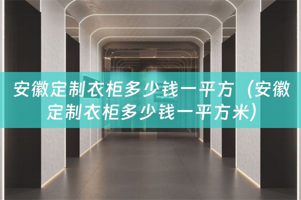 安徽定制衣柜多少钱一平方（安徽定制衣柜多少钱一平方米）