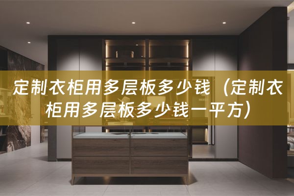 定制衣柜用多层板多少钱（定制衣柜用多层板多少钱一平方）