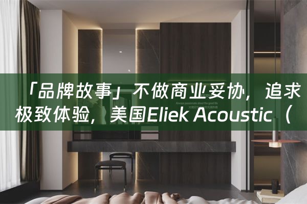 「品牌故事」不做商业妥协，追求极致体验，美国Eliek Acoustic（EA）