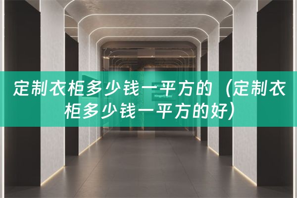 定制衣柜多少钱一平方的（定制衣柜多少钱一平方的好）