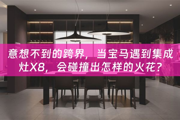 意想不到的跨界，当宝马遇到集成灶X8，会碰撞出怎样的火花？