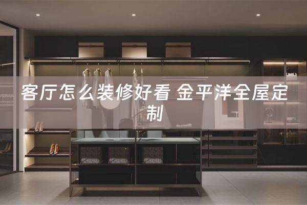 客厅怎么装修好看 金平洋全屋定制